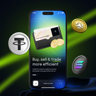 Blue CalkTrade trading platform interface on mobile device