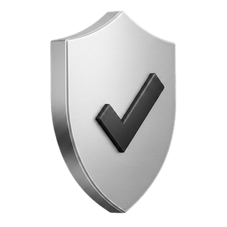 3D checkmark approval icon on Blue CalkTrade how it works page